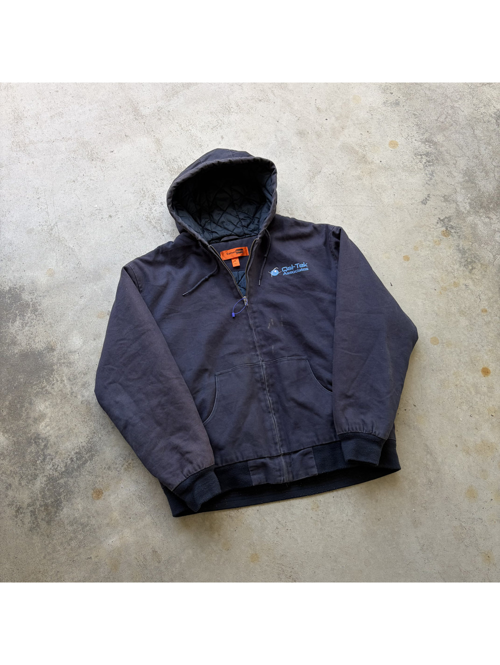 CornerStone Quilted Hooded Work Jacket XL Navy Blue
